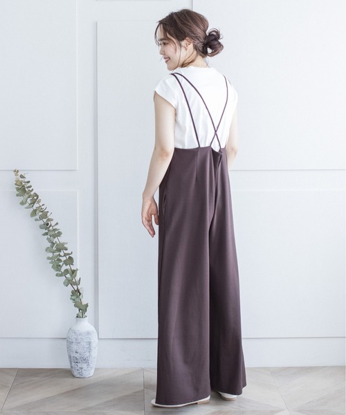 サロペット オーバーオール ダブルストラップキャミサロペット|ZOZOTOWN |22