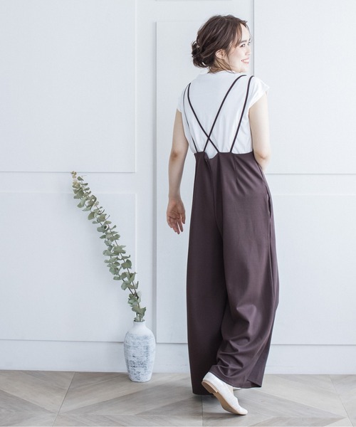 サロペット オーバーオール ダブルストラップキャミサロペット|ZOZOTOWN |23