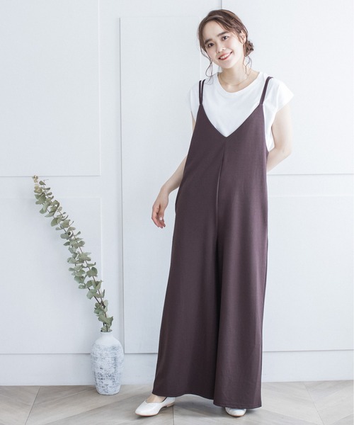 サロペット オーバーオール ダブルストラップキャミサロペット|ZOZOTOWN |20