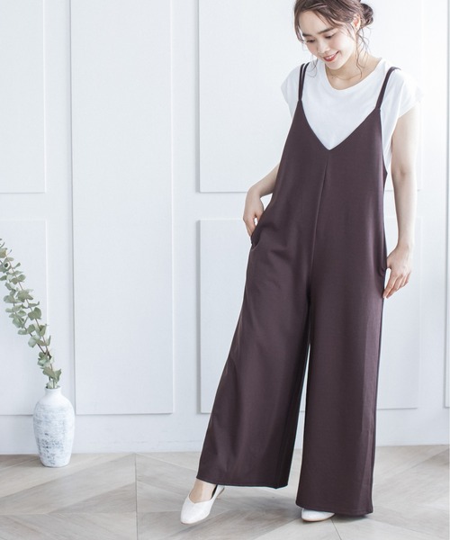 サロペット オーバーオール ダブルストラップキャミサロペット|ZOZOTOWN |18