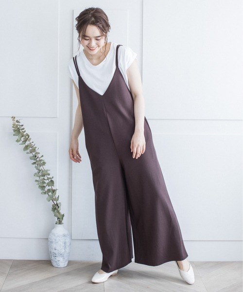 サロペット オーバーオール ダブルストラップキャミサロペット|ZOZOTOWN |19