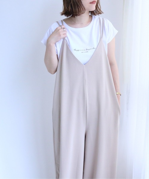 サロペット オーバーオール ダブルストラップキャミサロペット|ZOZOTOWN |16