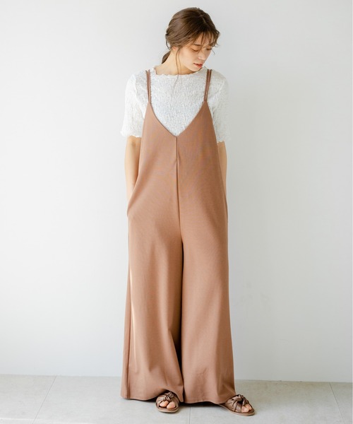 サロペット オーバーオール ダブルストラップキャミサロペット|ZOZOTOWN |05