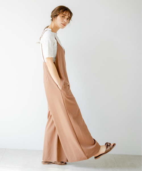 サロペット オーバーオール ダブルストラップキャミサロペット|ZOZOTOWN |07