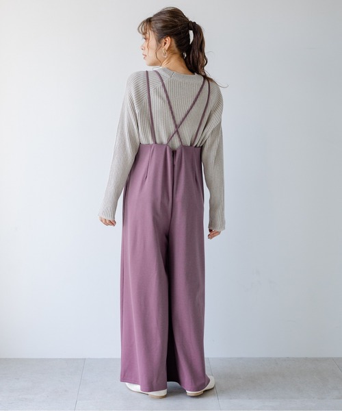 サロペット オーバーオール ダブルストラップキャミサロペット|ZOZOTOWN |09