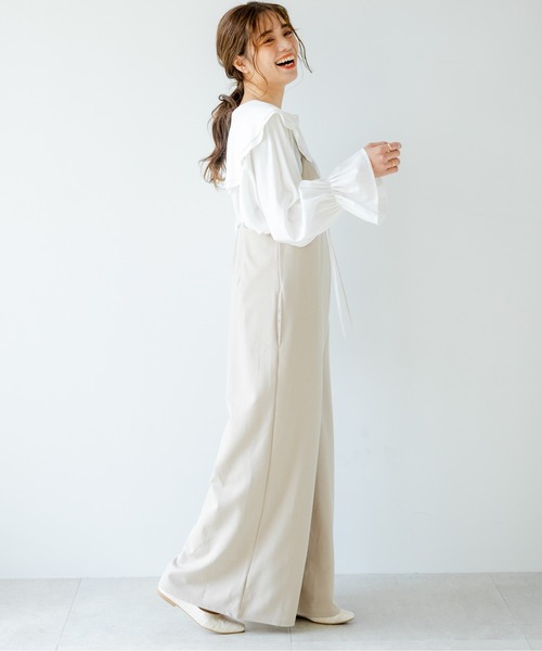 サロペット オーバーオール ダブルストラップキャミサロペット|ZOZOTOWN |12