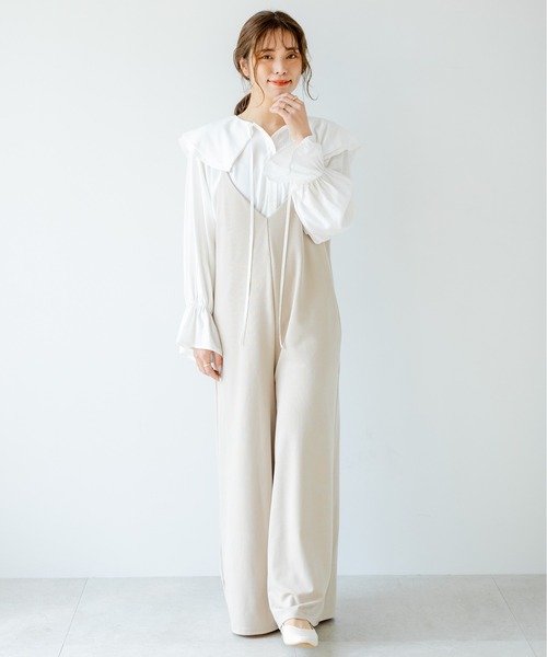 サロペット オーバーオール ダブルストラップキャミサロペット|ZOZOTOWN |14