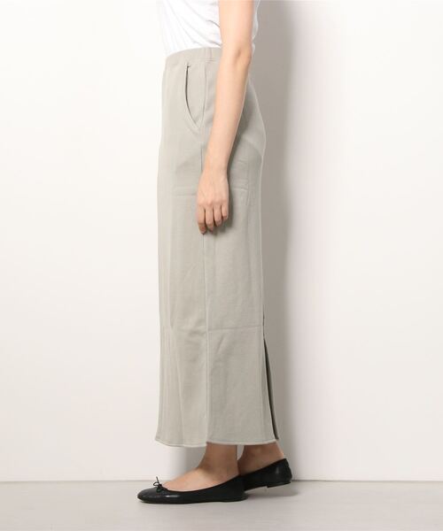 three dots スカート スマイルコットン フレンチテリースカート  