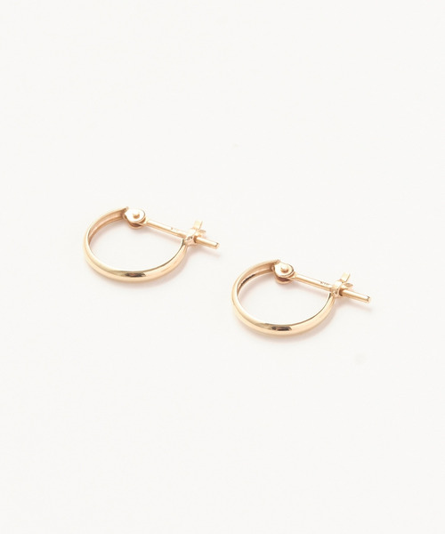 ピアス 「K10」ディアフープピアス　ゴールド/BOX＆ショッパーつき レディースの画像