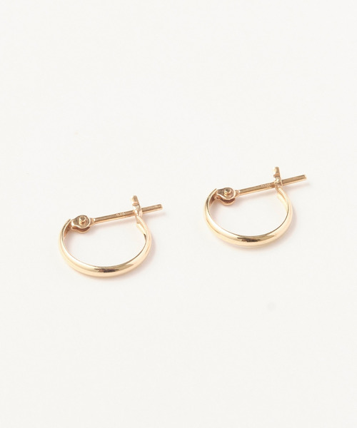 ピアス 「K10」ディアフープピアス　ゴールド/BOX＆ショッパーつき レディースの画像