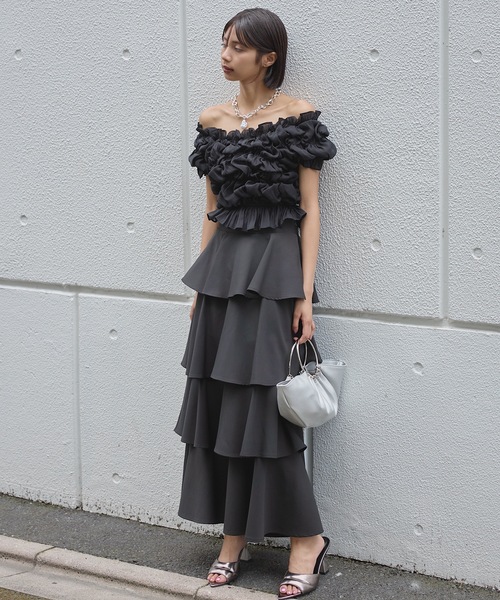 VIOLETTA スカート ティアードスカート : ZOZOTOWN Yahoo!店