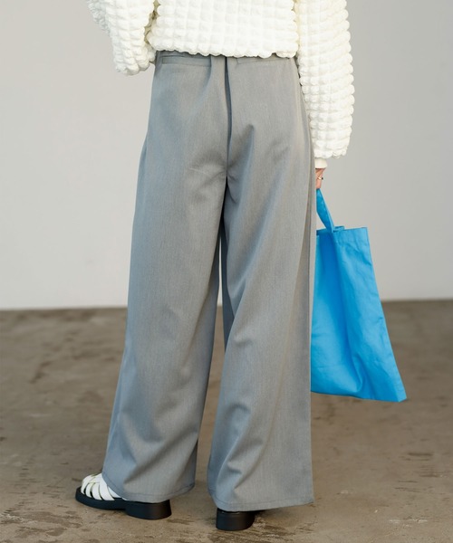 GeeRA（ジーラ） パンツ フロントポケットタックワイドパンツ