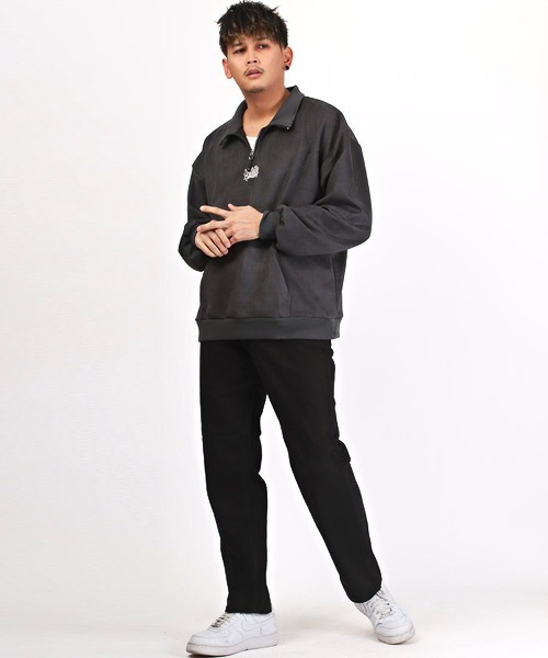 LUXSTYLE ジーンズ ストレートデニムパンツ メンズ : ZOZOTOWN