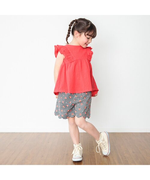 BREEZE(ブリーズ) チュニック カラフルフリルチュニック キッズ BREEZE(ブリーズ) チュニック カラフルフリルチュニック キッズ