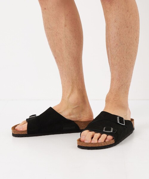 BIRKENSTOCK チューリッヒ ブラック スエード サンダル 40 BIRKENSTOCK サンダル 「BIRKENSTOCK」チューリッヒ ブラック