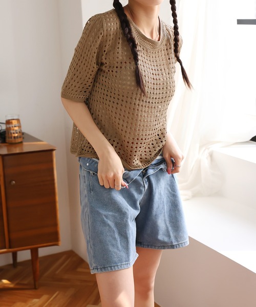 JEMUT正規品★25SS★クロシェ 半袖 ニットシャツ CPCM｜クロシェ半袖ニットシャツ | Rakuten Fashion(楽天