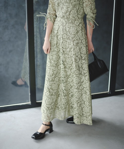 ワンピース 「オケージョンドレス/結婚式」Uneven bicolor dress 