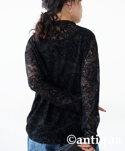 tシャツ フロッキーシアートップス レディース KOBE LETTUCE tシャツ 前後2wayフロッキーシアートップス