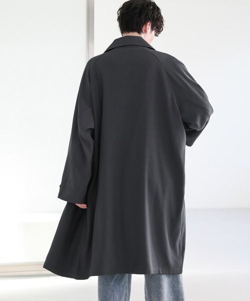 ASTRONOMY ステンカラーコート コート ドレープとろみラグランTRステン