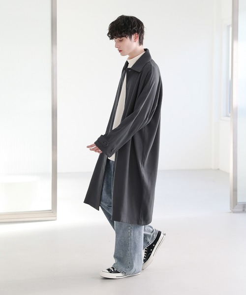 ASTRONOMY ステンカラーコート コート ドレープとろみラグランTRステン