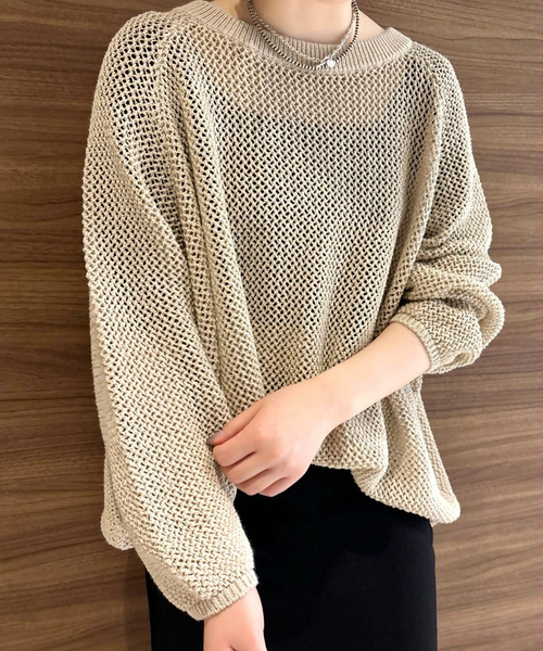 PlageOpenwork Pattern ニット plage ニット Openwork Pattern レディース : ZOZOTOWN Yahoo!店