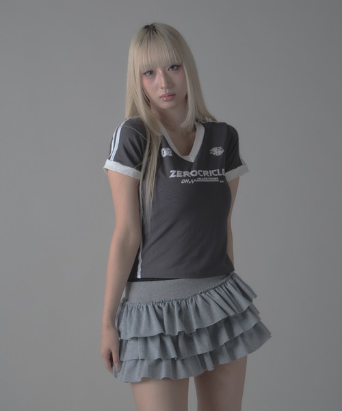 Chick スカート Tiered Frilled Miniskirt /ティアード フリル