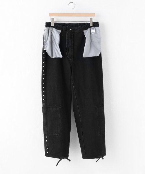 パンツ AFB STUDDED DENIM CARGO PANTS STUDDED DENIM CARGO PANTS – AFB