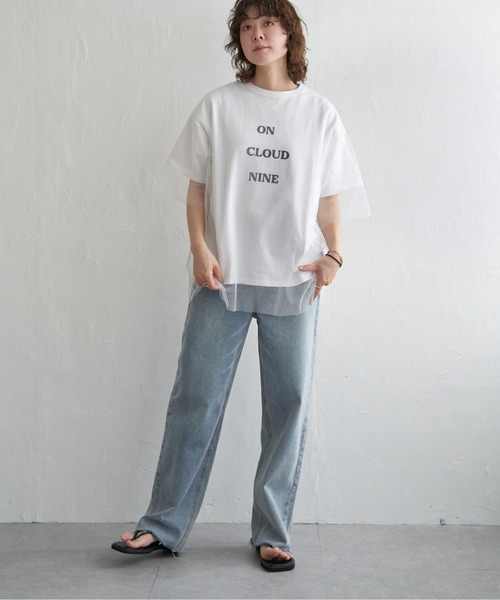 notch.（ファッション） tシャツ ロゴT＆チュールTシャツ