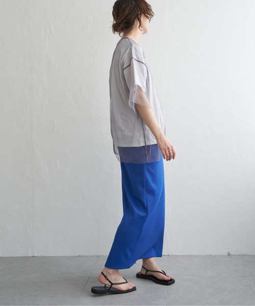 tシャツ 「レイヤード」ジョーゼットジャージーセットＴシャツ レディース trim_ofcrs_itemc227ba9cfad911e