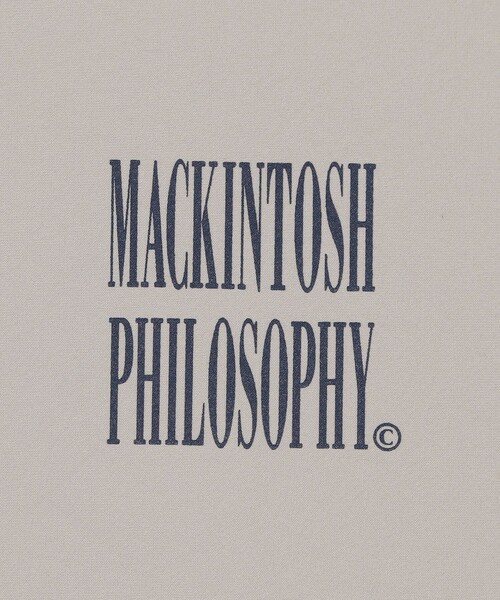 tシャツ 「GREY LABEL」SHARP LOGO フロスティストレッチT レディース メンズ MACKINTOSH PHILOSOPHY tシャツ 「GREY LABEL」SHARP LOGO