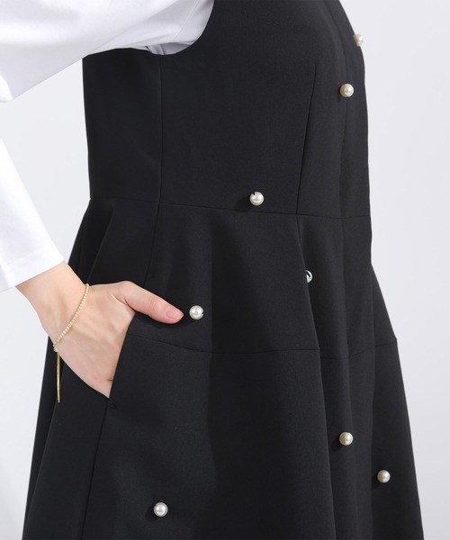 PICCIN PERLA ベスト ジレ パール付きジレ レディース : ZOZOTOWN