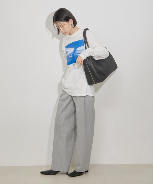 ADAM ET ROPE'（アダムエロペ） スラックス パンツ 「洗える」ウール