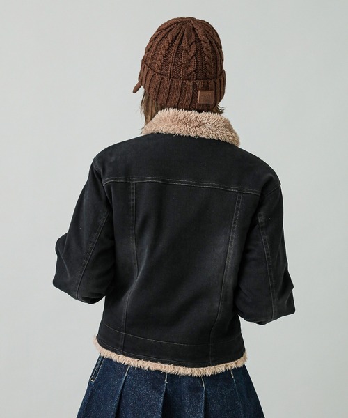 X-girl デニムジャケット gジャン BOA DENIM JACKET レディース