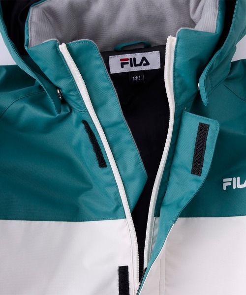 新品 150cm FILA スノーウェア 上下セット　黒 スキー　スノーボード FILA 「FILA」スノーウェア上下セット キッズ ジュニア スキー