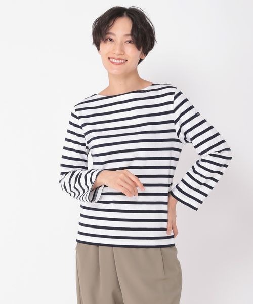 tシャツ 「ウタオ」Le MInor ボーダーカットソー レディース