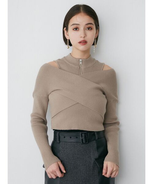 MURUA 9点まとめ売り MURUA ニット セーター カシュクールハーフジップトップス