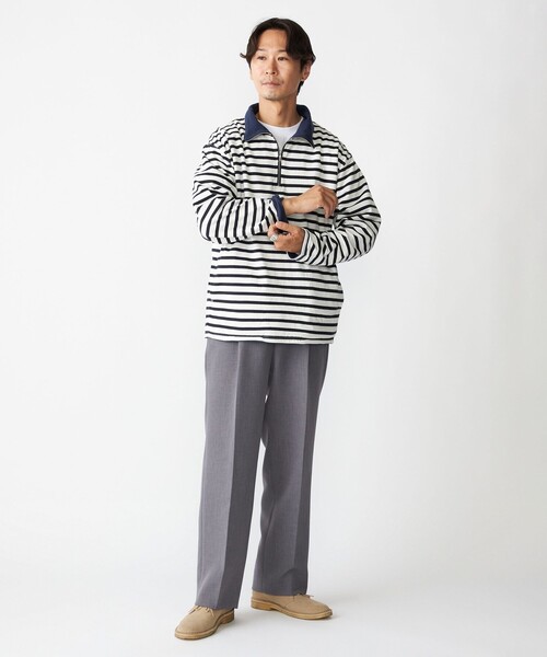 C/NP ボーダー ハーフジップ カットソー NAUTICA（ノーティカ）の「NAUTICA/ノーティカ Panel Border Half Zip