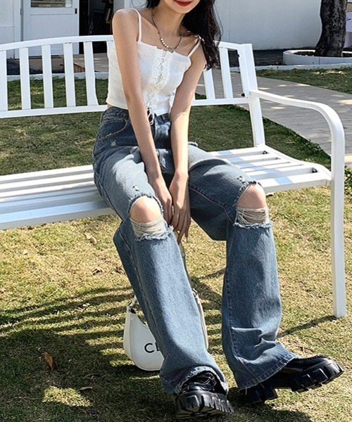 miniministore ジーンズ デニム デニムパンツ ダメージデニム