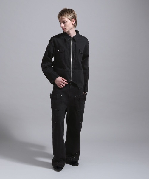 【未使用】Disclaimer ディスクライマーデニム XXL デニムジャケット Dickies】ストレッチデニムライダース風ジャケット|コーコス信岡公式通販