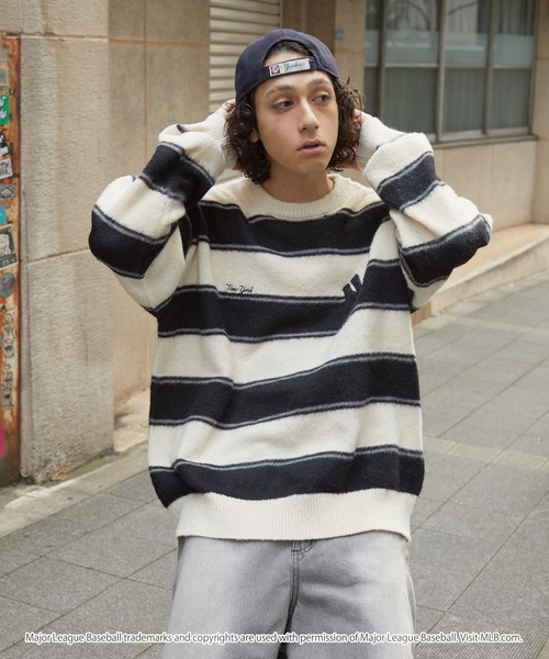 MLB セーター ニット MLB/メジャーリーグベースボール 別注 ワッペン