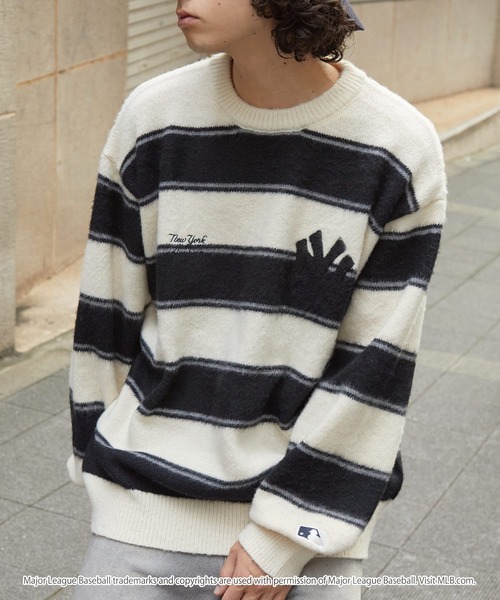 MLB セーター ニット MLB/メジャーリーグベースボール 別注 ワッペン