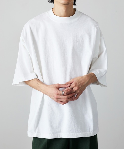 メンズ ロンT ドロップショルダー 肩落ち M00117 ARCADE tシャツ ピーチ天竺 ドロップショルダー 胸ポケット
