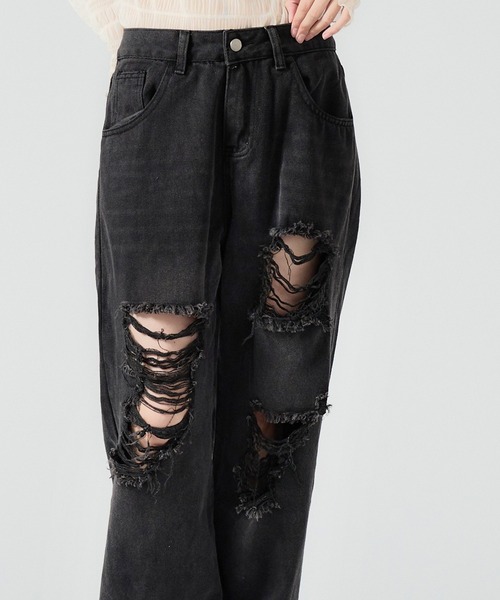 Chick ジーンズ デニム デニムパンツ Random Damage Denim Pants