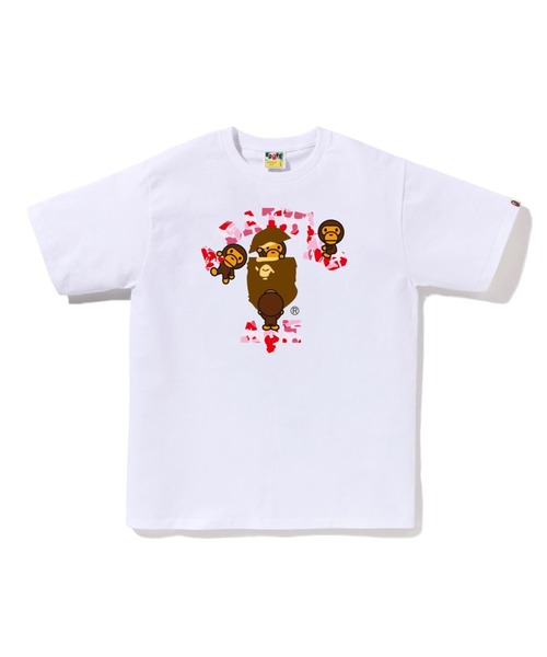 A BATHING APE tシャツ ABC CAMO COLLEGE MILO TEE メンズ レディース 