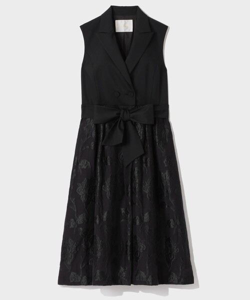 GRACE CLASS ワンピース フラワージャガードテーラードレス : ZOZOTOWN