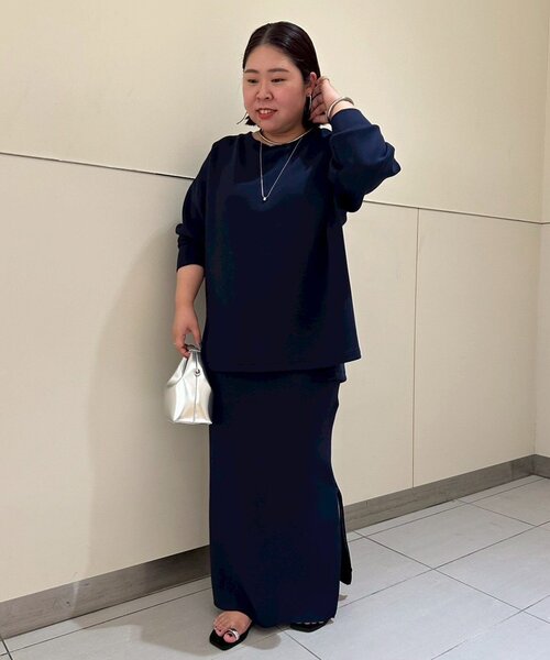 LOUNGEDRESS ポンチZIPタイトスカート　Lサイズ Loungedress スカート 「Lサイズも登場！」ポンチZIPタイト