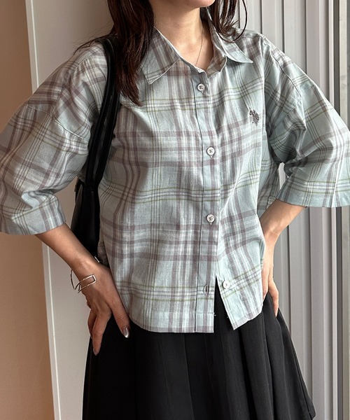 さ様ご確認用 U.S. POLO ASSN. ブラウス シャツ 「U.S.POLOASSN.」チェック柄