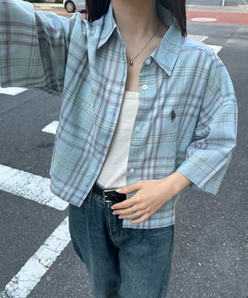 U.S. POLO ASSN. ブラウス シャツ 「U.S.POLOASSN.」チェック柄