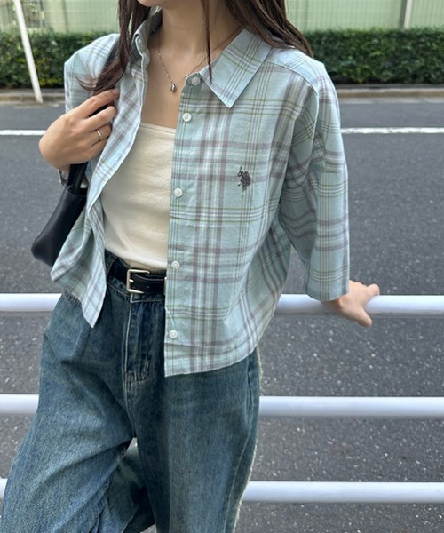 さゆり様 ご確認用☺︎✨ U.S. POLO ASSN. ブラウス シャツ 「U.S.POLOASSN.」チェック柄
