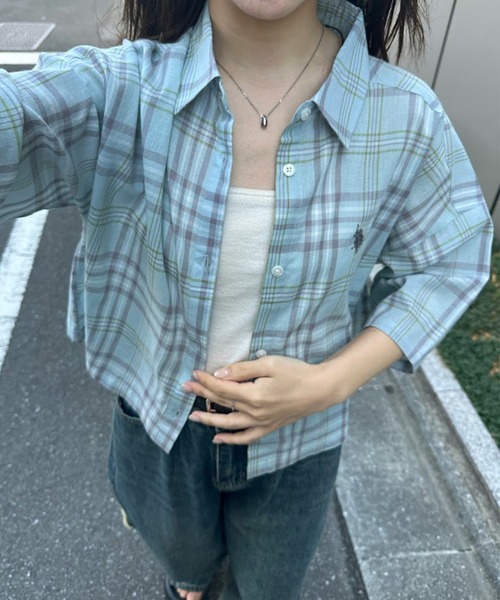 U.S. POLO ASSN. ブラウス シャツ 「U.S.POLOASSN.」チェック柄